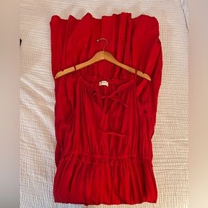 Arula red maxi dress